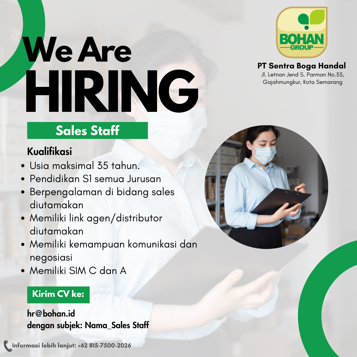 Sales Staff - PT Bisnis Rakyat Indonesia
